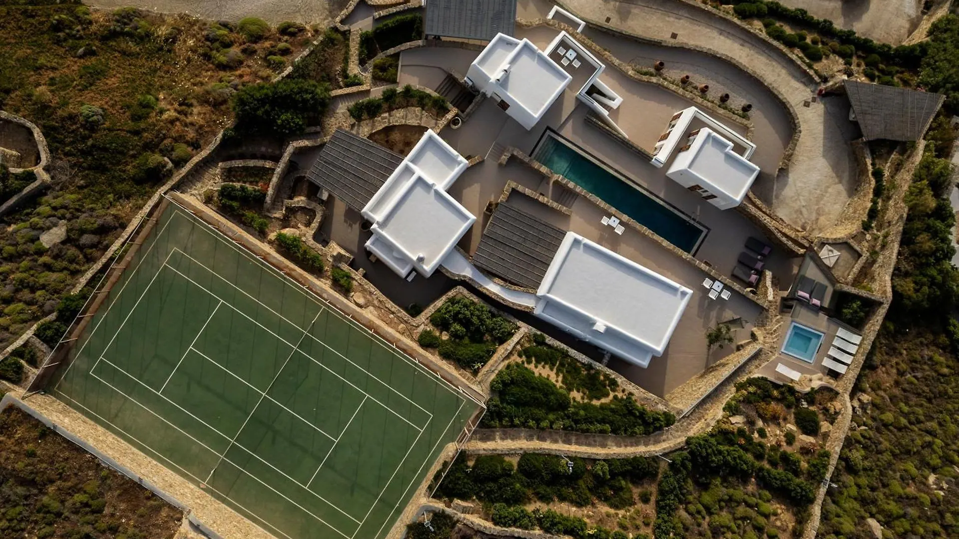 Villa Levi'S By Ethos Hospitality - Tennis Court Panormos   Panormos (Mykonos)